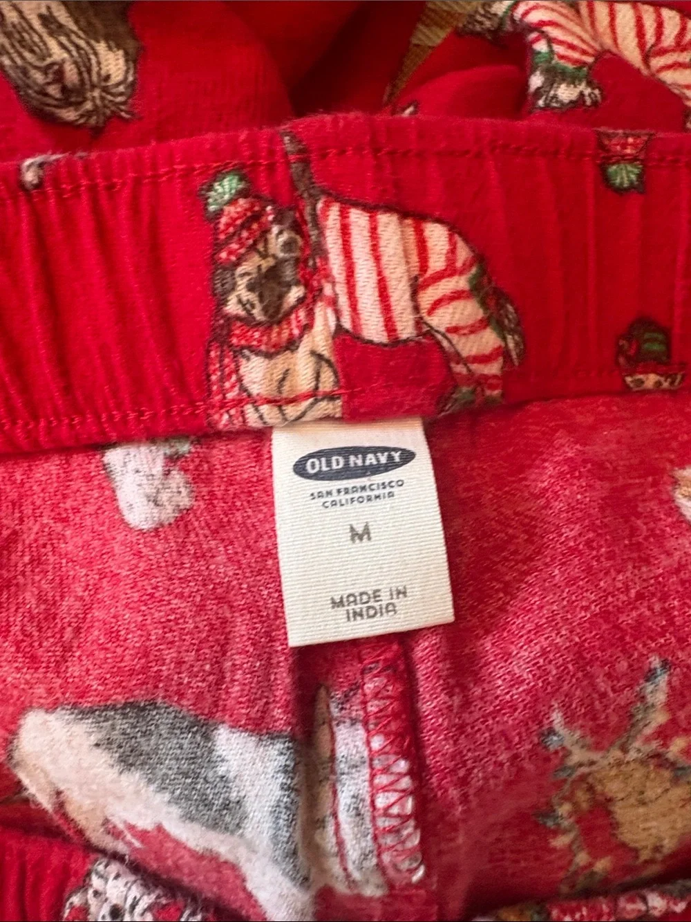 Women’s Red Holiday Animal Print Pajama Pants